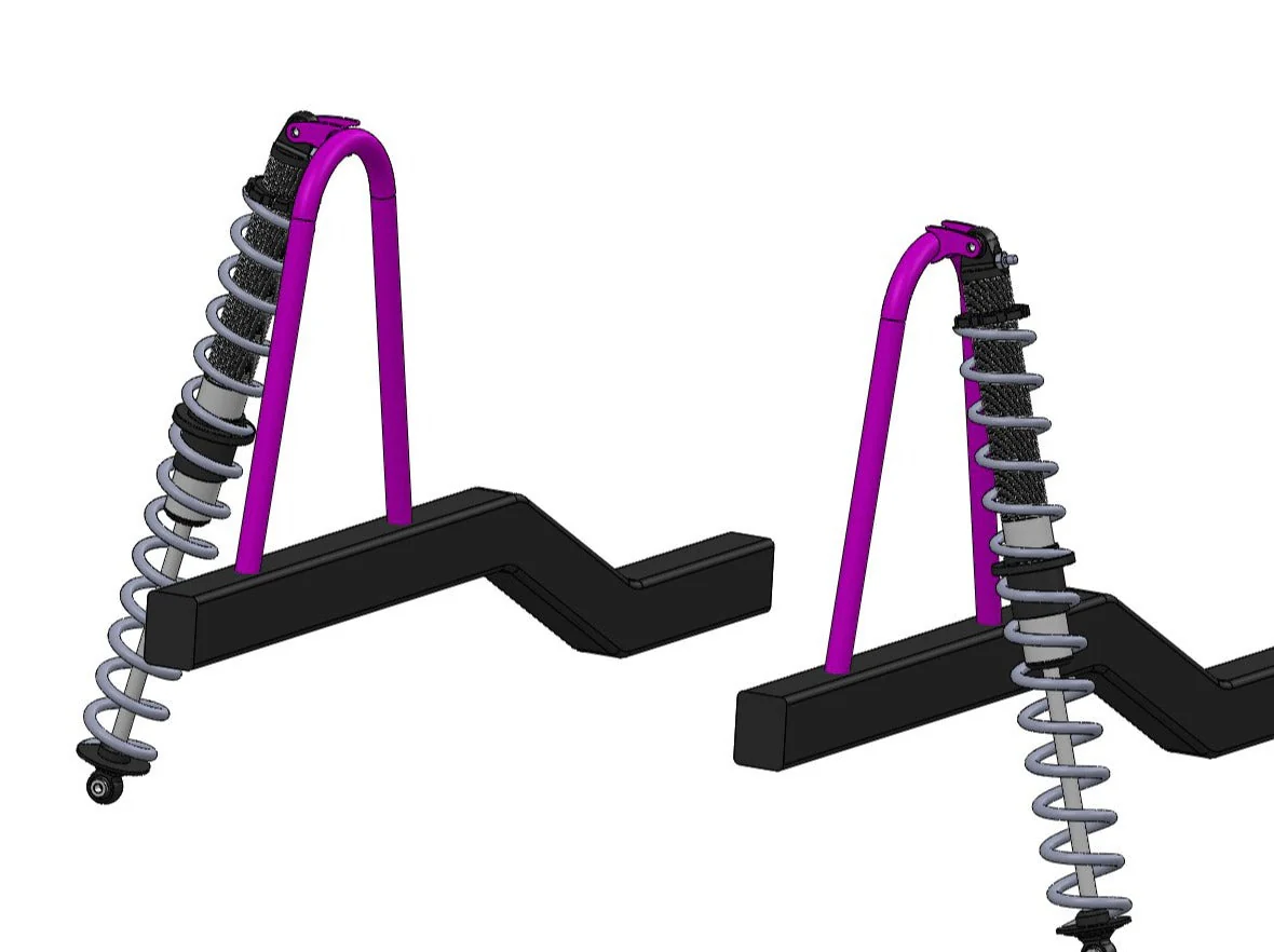 1.5" Universal Shock Hoop Kit - EXTENDED HEIGHT