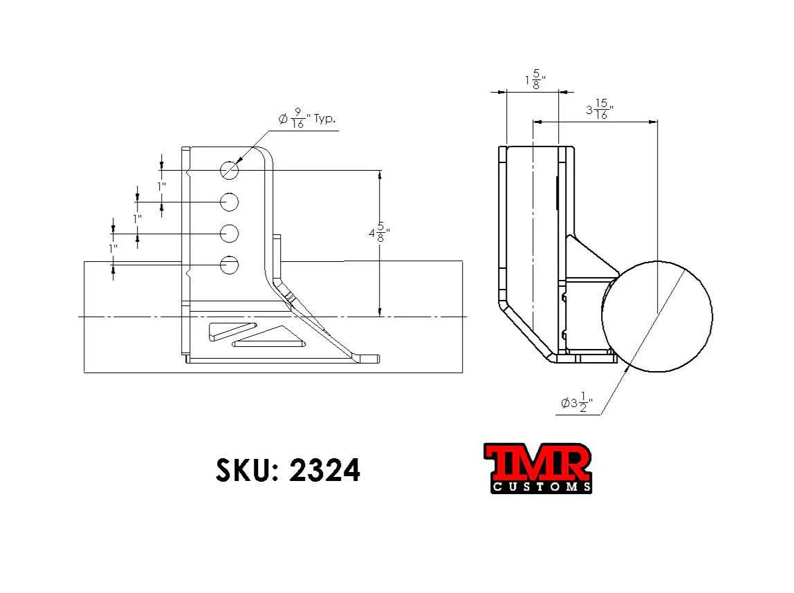 Adjustable Track Bar Bracket - Axle Mount - Image 6