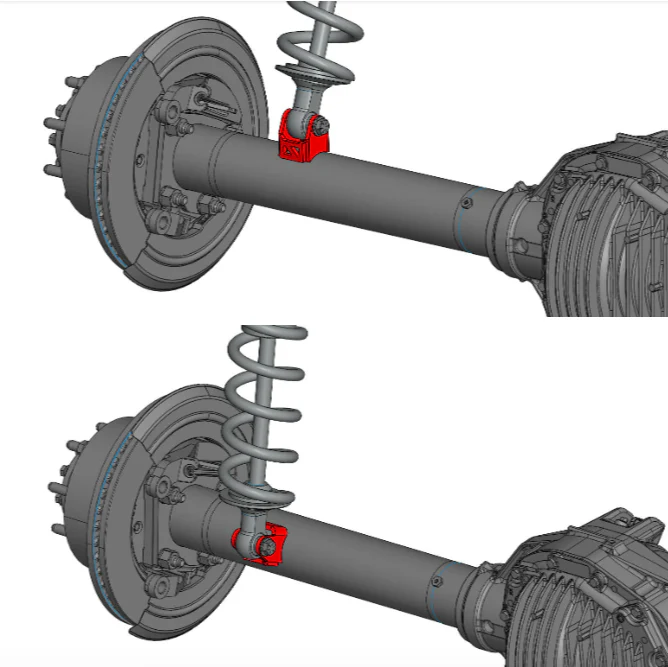 Axle Tube Shock Brackets (Parallel) - Image 5