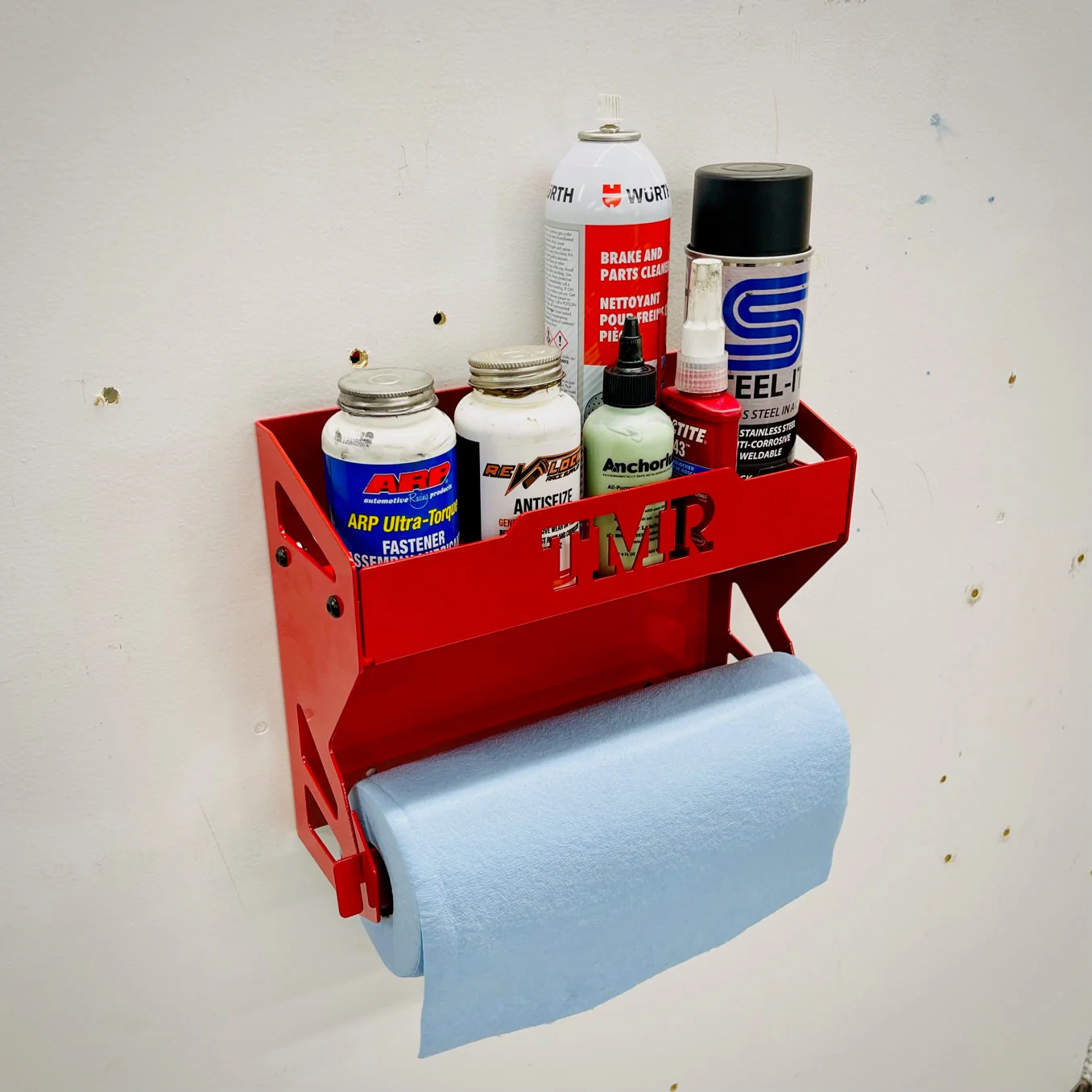PAPER TOWEL HOLDER WITH SHELF