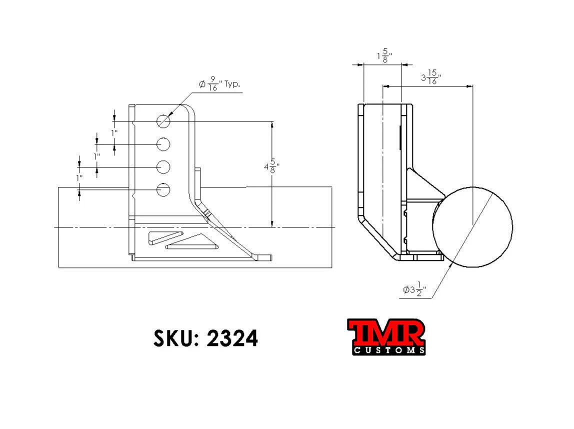 Universal Front Track Bar/Pan Hard Bar Kit - Image 3