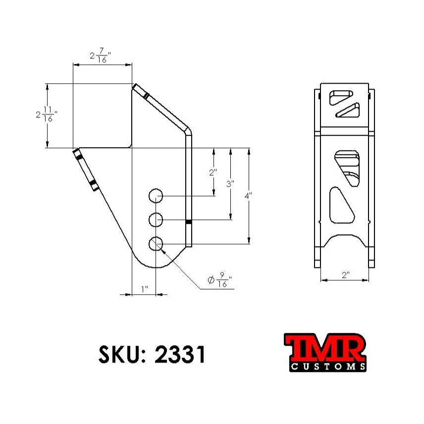 Universal Front Track Bar/Pan Hard Bar Kit - Image 4